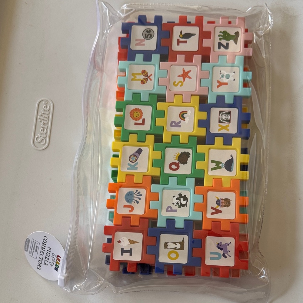 Alphabet Puzzle Connectors - Multicolor Kids Toy